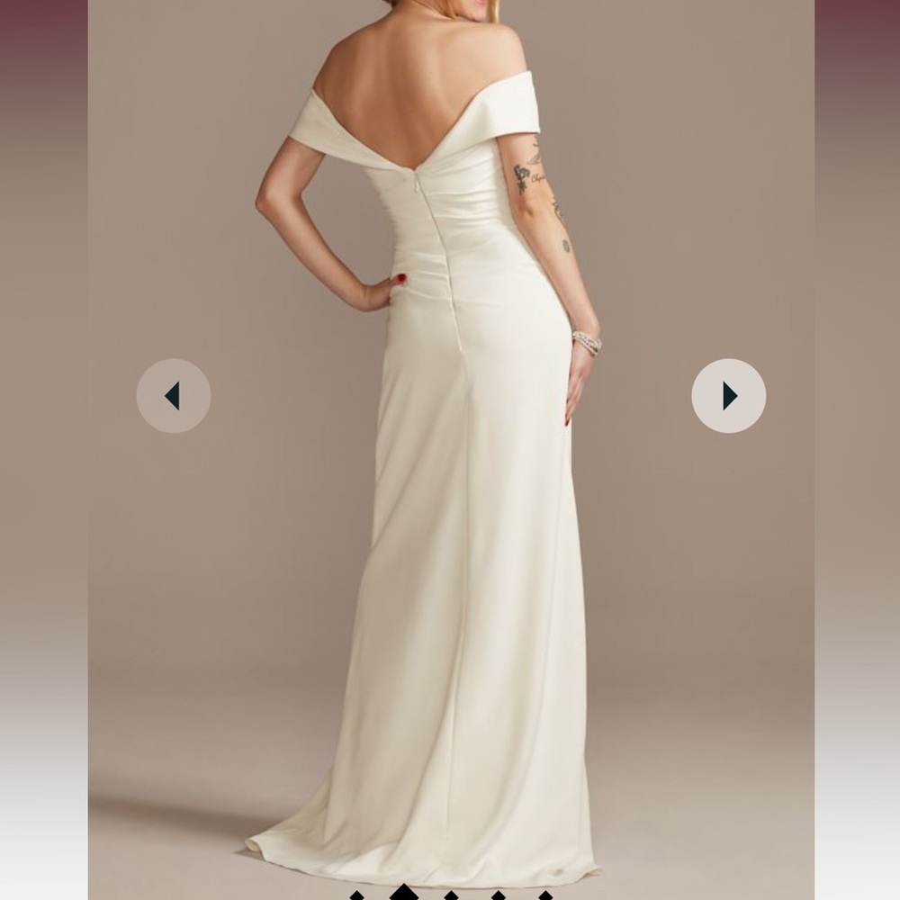 David's bridal size6 alternated hem. ankle length